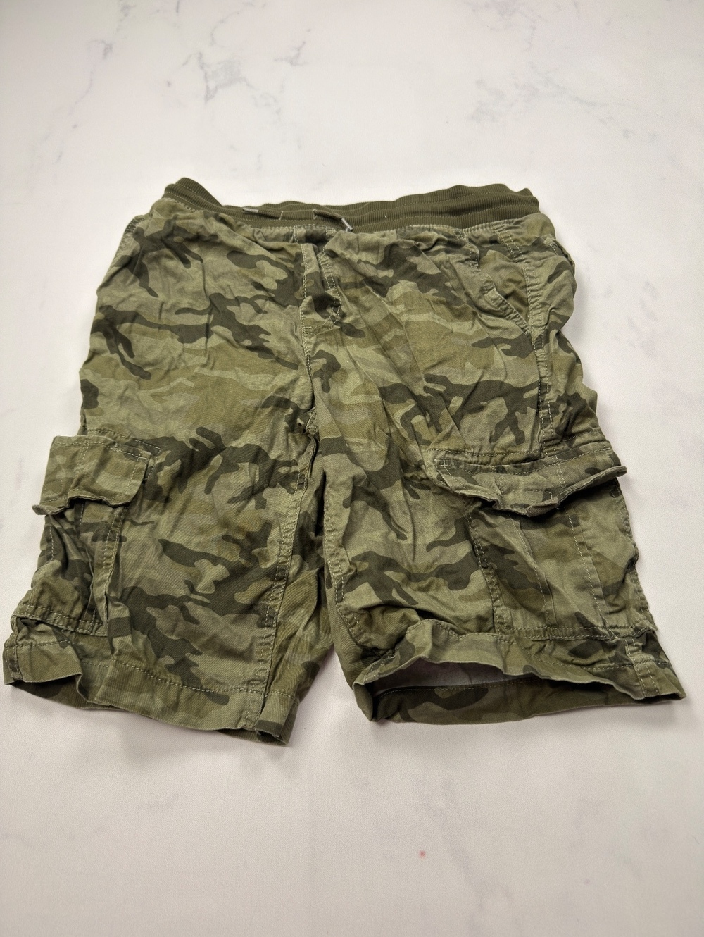 Sonoma Cargo Shorts Green 2000s Military Inspired - Boys XL